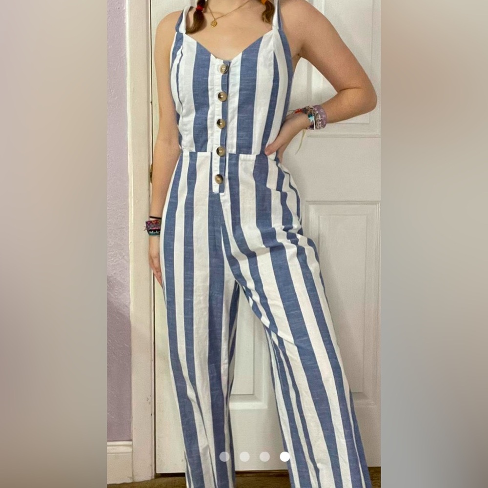 NWOT TIE BACK MAMA MIA SOPHIE SHERIDAN STRIPED JUMPSUIT/ROMPER